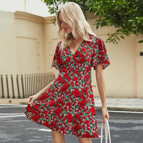 Красные летние платья JMPRS China At AliExpress