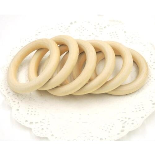 20 x DIY NATURAL Wood Ring 60mm accessory for Jewelry finding,plain wooden 2.36 inch 20pcs 9.5mm thick EA94