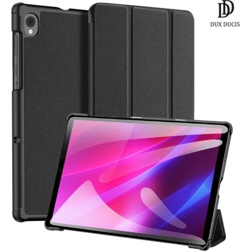 Tablet Leather case for Lenovo Tab K10/M10 Plus 10.3 Smart Sleep Wake DUXDUCIS DOMO Series Luxury Trifold Protective Case Cover