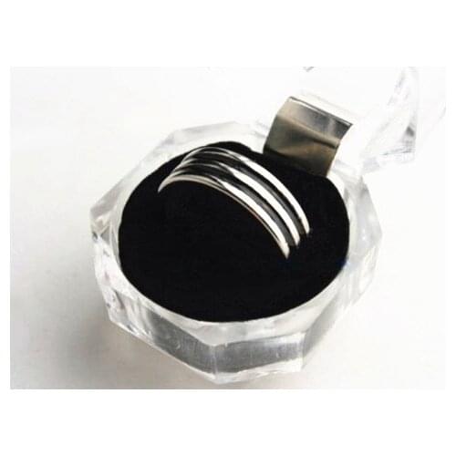 Magnetic Engraved PK Ring With Double Black (20mm/19mm/18mm Available) Magic Tricks Magician Stage Street Illusion Gimmick Props