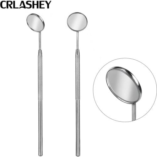 CRLASHEY Mirror Multifunction Checking Eyelash Extension Stainless Steel Teeth Whitening Clean Oral Eyelash Supplies Tools