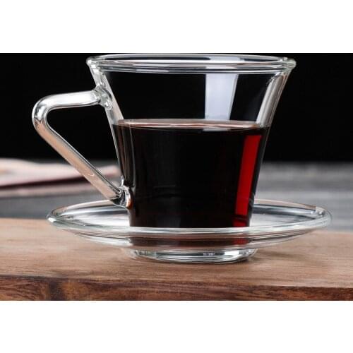 180Ml Creative Simple Coffee Mug Environmentally Friendly Coffee Cup Saucer Set Concentrated Coffee Tea Milk Cup Drinking Set