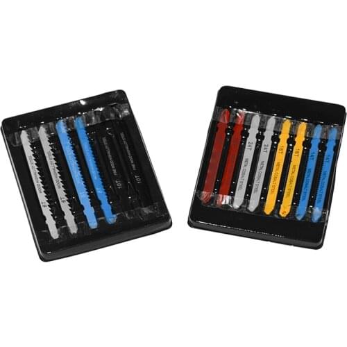 14pcs Assorted T-shank Jigsaw Blade Set Metal Steel Jigsaw Blade Set Fitting For Plastic Woodworking Tools Top Quality