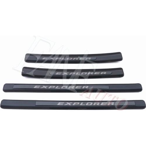Stainless Steel Door Sill Scuff Plate Guard Sills Protector Trim For Ford Explorer 2020 2021 6th