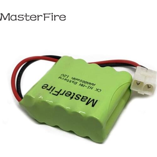 MasterFire Original 12V 800mAh AAA NiMH Rechargeable Battery Ni-MH Batteries Pack With Plugs For Remote Control Car