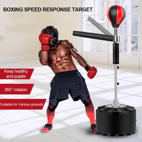 Professional Heavy Stand Punching Bag With 360 Reflex Bar Adjustable Height Fight Training Boxing Ball Home Gym Fitness Boxing
