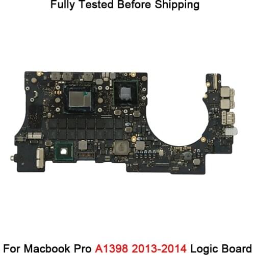 Tested Original A1398 Motherboard for MacBook Retina 15" Late 2013 i7 2.0, 2.3, or 2.6 GHz 8GB 16GB RAM Logic Board 820-3662-A