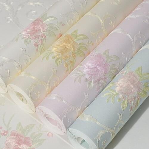 Self adhesive 3d wallpaper flower wallpapers/wall coating contact wall paper home decoration floral wall sticker