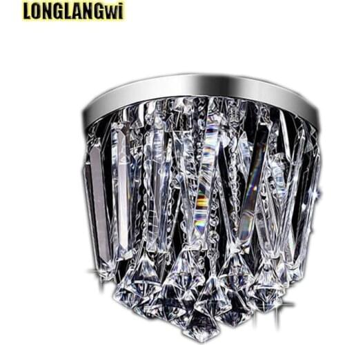 New modern LED Crystal chandelier Lights balcony lights aisle entrance hallway lighting chandelier Lamps