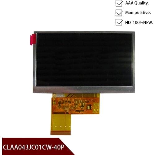 High Quality New CPT 4.3 inch 40P TFT LCD Screen CLAA043JC01CW 480*272(RGB) WQVGA Free shipping