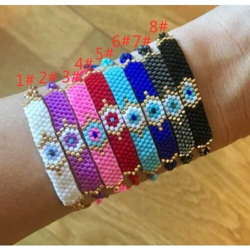 MIYUKI Bracelets For Women Bohemian Turkish Eye Butterfly Bracelet Girl Gift Boho Chic Design Jewelry