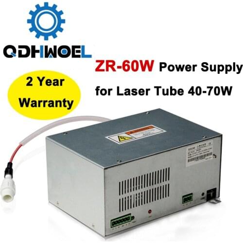 ZR-60W Laser Power Supply 60w for 40W 50W 60W 70W Co2 Glass Laser Tube