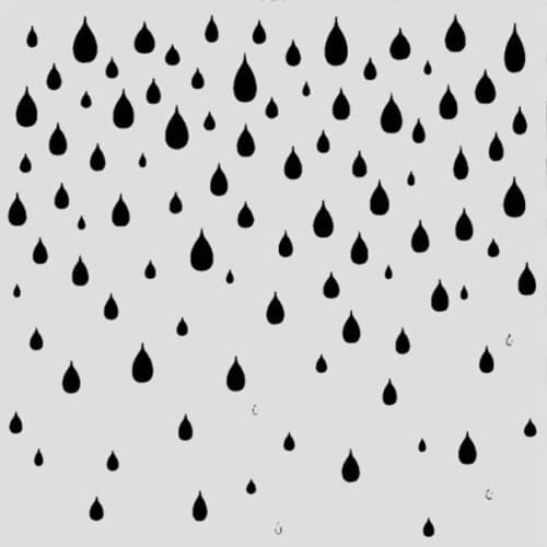 15*15 Raindrops Layering Stencils graffiti hand copied board hollowed out photo album graphic spray painting tool