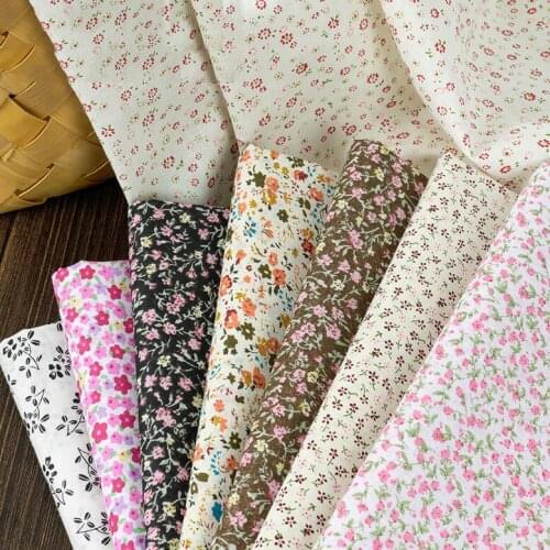 160cm*50cm fresh small floral bedding cotton fabric Printed Cloth Decorative Cloth Pillow Cushion Quilt cover diy cotton cloth