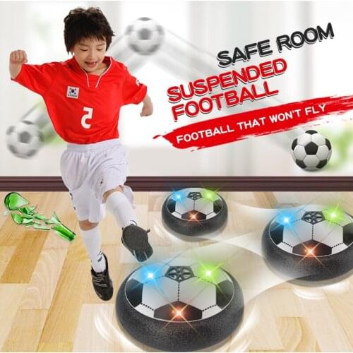 18.5cm Air Power Soccer Disc Indoor Football Toy Colorful LED Light Flashing Ball Toys kids sport game Kids Educational Gift m
