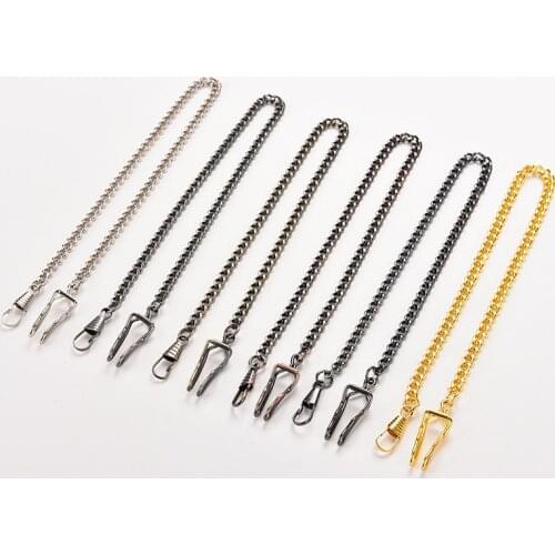 5 colors New Bronze Alloy Chain For Antique Quartz Women Men Vintage Pocket Watch