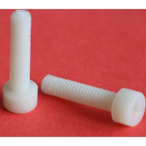 50Pcs M8 M10 M12 Screws Nylon Hex Socket Head Cap Screws DIN912