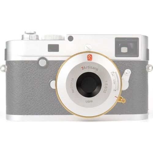 7 artisans M35mm F5.6 Pancake Lens Full-Frame Format Manual Focus Ultra-Thin Camera Lens with Leica M Mount