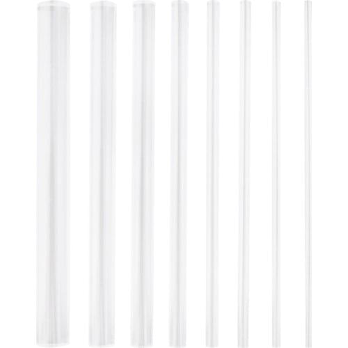 8pcs Set Stable Tough Lightweight Round Acrylic Rod Perspex Bar Twist Bar Clear Round Acrylic Rod Round Twist Bar Dotting Tools