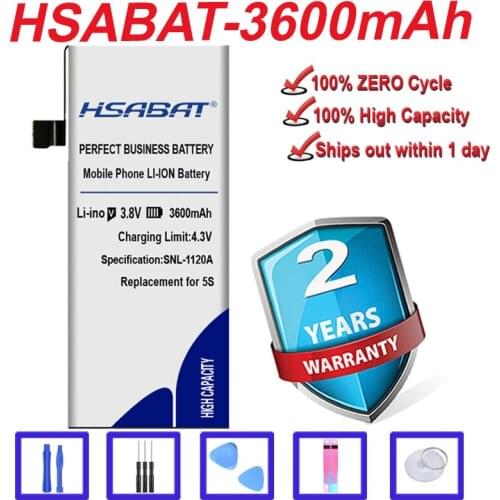 HSABAT 3400mAh Battery for iPhone 5S Battery for iPhone5S for iPhone5c for iPhone 5c Battery