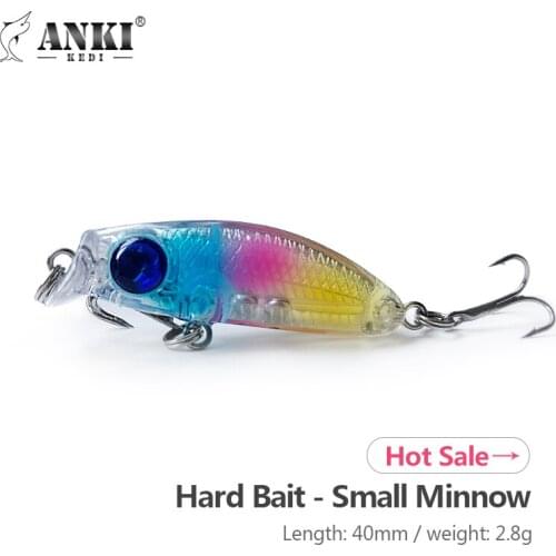 ANKI-KEDI Sinking Fishing Lure Minnow 2.8g/40mm Bass Tackle Lures Fishing Accessories Saltwater Lures Fish Bait Trolling Lure