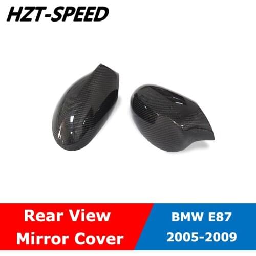 Replacement Type Carbon Fiber Rear View Mirror Cover For BMW E87 2005-2009 Modification
