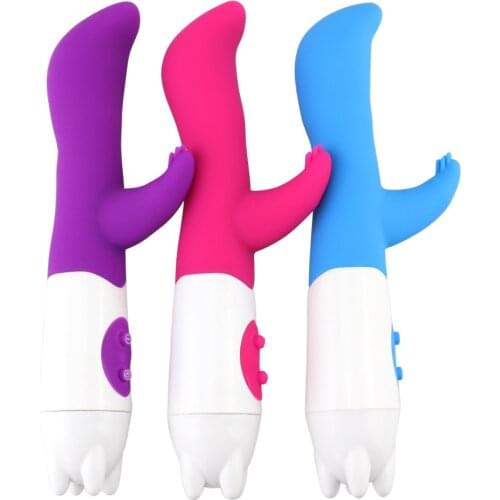 G Spot Vibrator for Women Dual Vibration Silicone Dildo Waterproof Female Vagina Clitoris Massager Sex Toys for Women Adult Toys