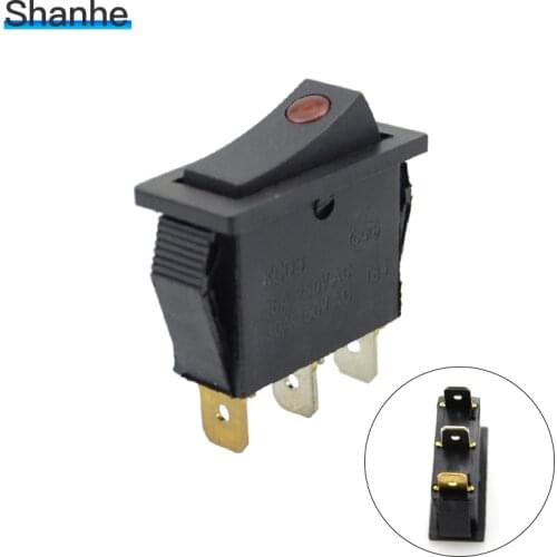 KCD3 Indicator On/off Single Throw Rocker Switch,illuminated boat switch 3pins