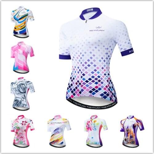 KEYIYUAN Vestidos Verano Maillot Cyclisme Pro 2021 Camiseta Ciclismo Feminina Funny Cycling Jersey MTB Clothing Camisa De Time