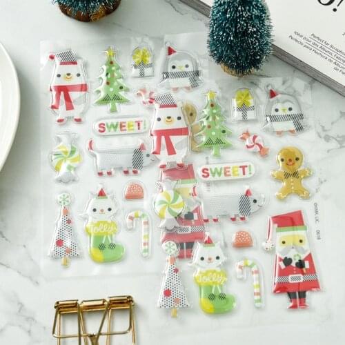 KSCRAFT Merry Christmas Self-adhesive Stickers for Scrapbooking/ DIY Crafts/ Card Making Decoration