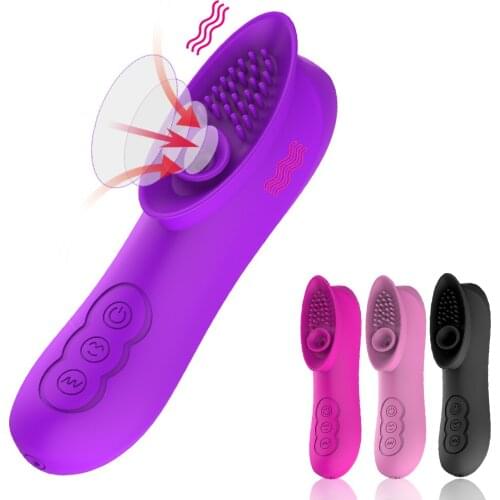 Mini Clit Sucker Vibrator Oral Licking Pussy Tongue Vibrating Nipple Sucking Blowjob Clitoris Stimulator Adult Female Sex Toys
