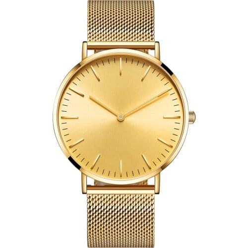 NAKZEN Mens Gold Watch