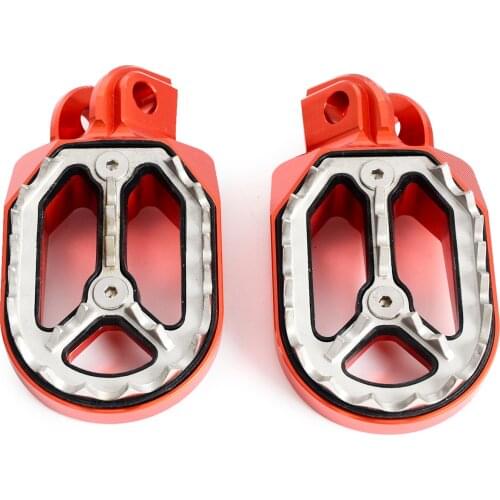 NICECNC MX Foot Pegs Rests Pedals For KTM EXC SX SXF XC XCF EXCF EXCW XCFW MX SIX DAYS 65 85 125 200 250 300 350 400 450 525 530