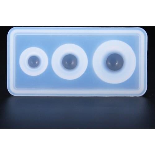 New 1pc Stereo Spherical Silicone Mold 15mm 20mm 25mm For Jewelry Making DIY UV Resin Cake Decor Mould Craft Jewelry Making Tool