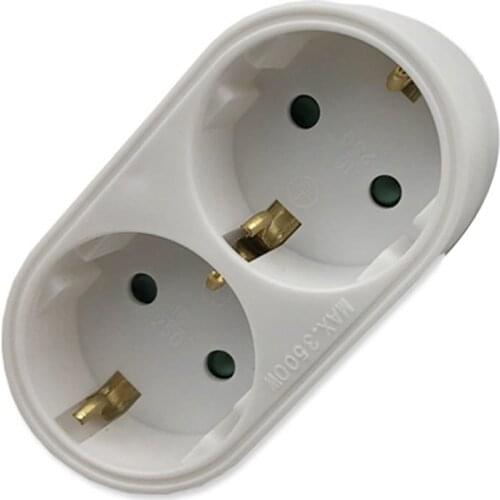 New 2/3 Socket Multiple Plug Power Strip Socket Distribution Adapter 16A/250V German Standard Power Supply Plug Adapter