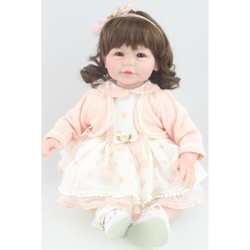 NPK dolls bebes reborn menina bonecas 52cm vinyl silicone reborn baby dolls girl toddler time toy dolls gift for child