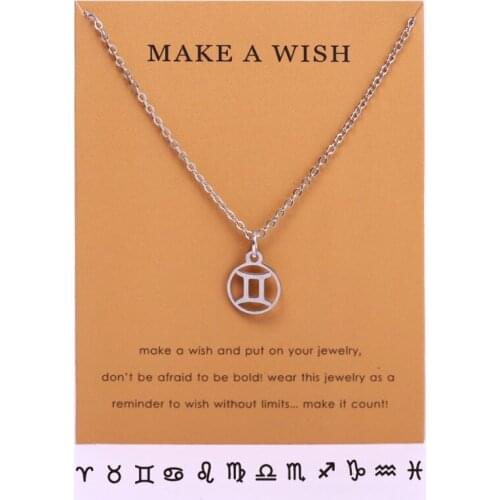 Capricorn Aquarius Pisces Aries Taurus Gemini Cancer Leo Virgo Libra Scorpio Sagittarius Constellations Zodiac Necklaces Jewelry