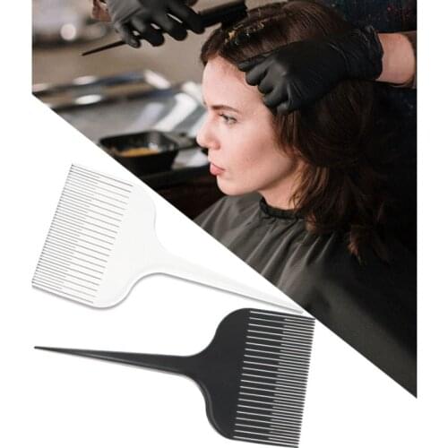 2pcs Hot New Salon Barbershop Hair Highlighting Teasing Black White Hair Styling Comb with Rat Tail Easy Hair Style Accessories
