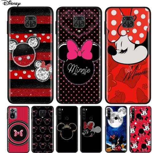 Silicone Cover Disney Minnie Bow For Xiaomi Redmi Note 10 10S 9 9C 9S Pro Max 9T 8T 8 7 6 5 Pro 5A 4X 4 Phone Case