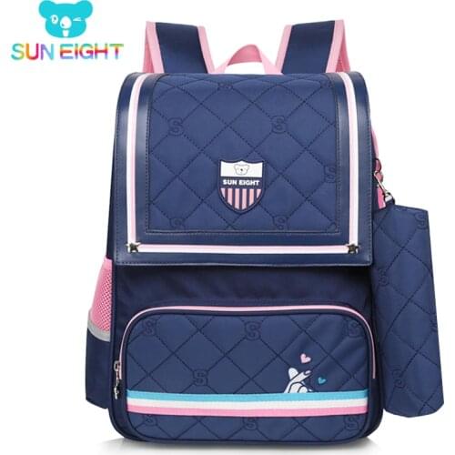 SUN EIGHT Orthopedic Kids School Backpack School Backpacks for Girls School Bag Children Kindergarten Kids Bag Mochila Escolar