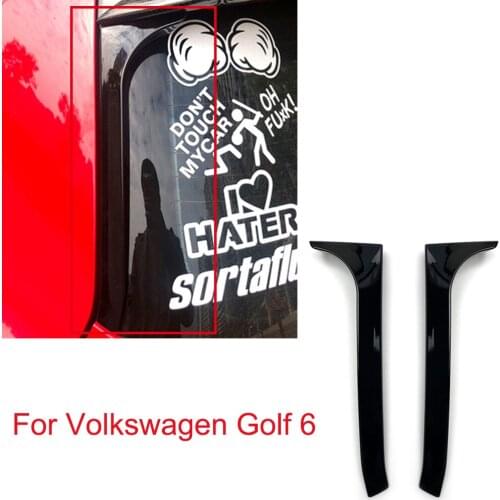 Rear Window Spoiler Flank Tail ABS Material For Volkswagen Golf High 6 Golf MK6 GTI R GTD Car Stlying