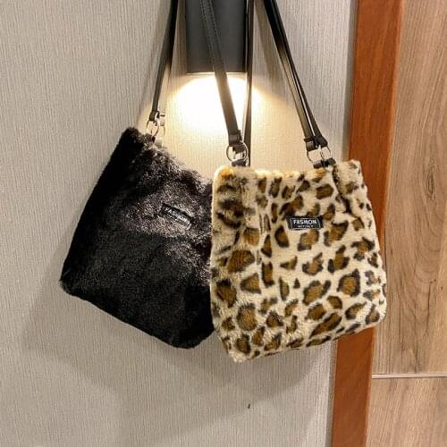 Women Bag New Tote Bag Autumn Wnter Fashion Hasp Leopard Cow Shoulder Bags Handbag High-capacity Women Bag Euro-America Style