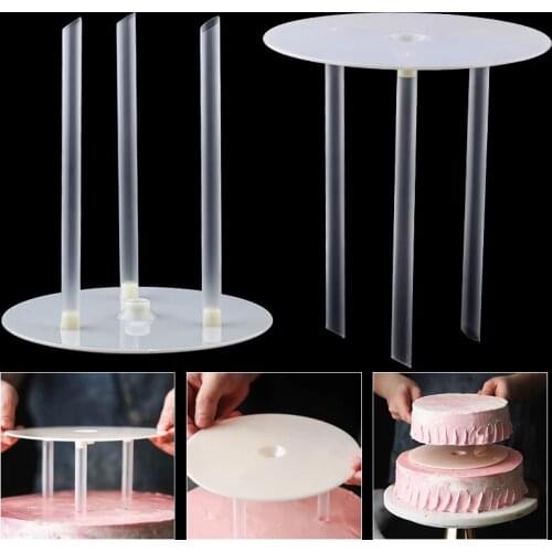 1PC Multi-Layer Cake Support Frame Cake Stands Round Piling Bracke DIY Dessert Making Decor Tools Kitchen Supplies 6/8/10 Inch