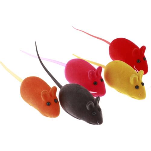 1PCS Mini Funny Playing Toys For Cats Kitten Interactive Multicolor Creative Funny False Mouse Pet Cat Toys