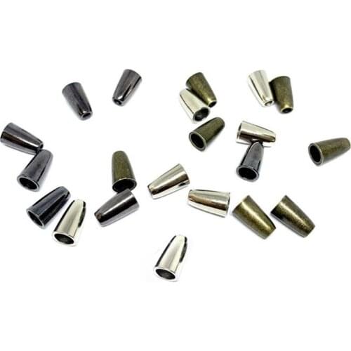 10pcs Metal Rope Buckle Stopper Ends Lid Lock Toggle Cord End Clip for Clothes Bag Sportswear Shoelace Rope Parts Accessories