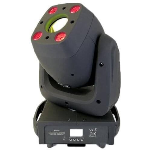 100W White Spot+4*10W RGBW Wash LED Moving Head Light Professional Stage Lighting for Luz Dj Disco Nightclub Party Wedding Event