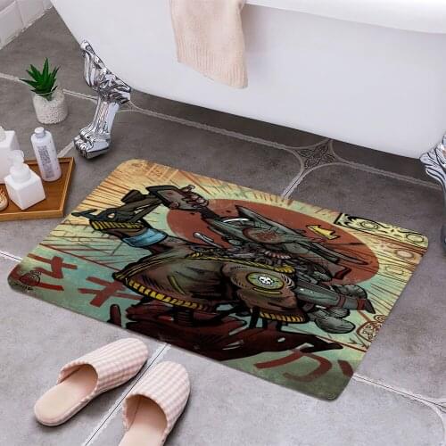 Thirst Bot 3D Print Doormats Rectangle Non-Slip DoorMat Bedroom Kitchen Entrance Print Door rugs Dropshipping