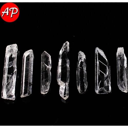 50g Natural Clear Quartz Single Crystal Column Collectables Healing Stone DIY Gemstone Jewelry Decor Gifts
