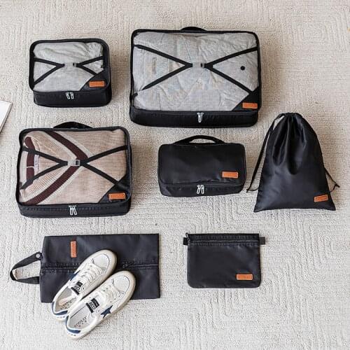 7 PCS /Set Travel Storage Bag Clothes Underwear Shoes Sock Cosmetic Pouch Multifunction Household Gadgets Organize Accessories