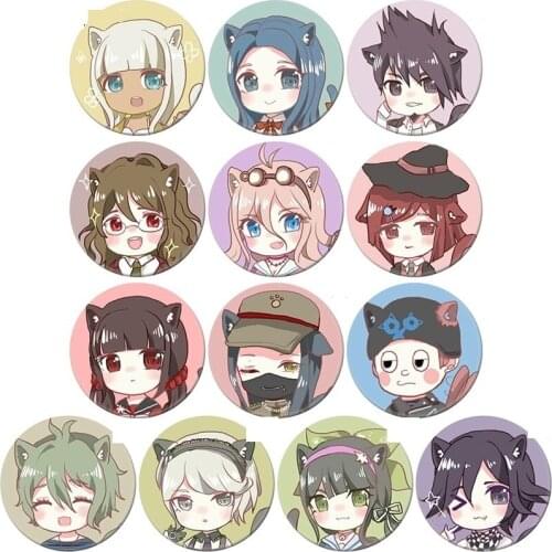 Anime Danganronpa Brooch Pin Badge Accessories For Clothes Backpack Decoration Childrens Gift 58MM